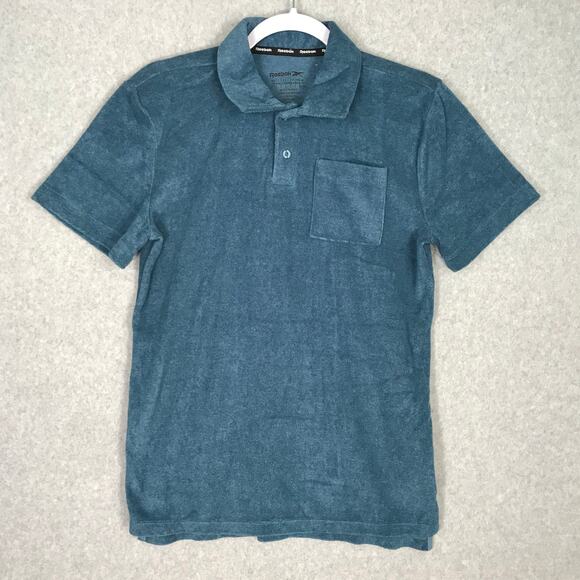 Reebok Other - Reebok Polo Shirt Boys XL 18 20 Blue Terry Cloth Golf Tennis Beach‎ Preppy Beach
